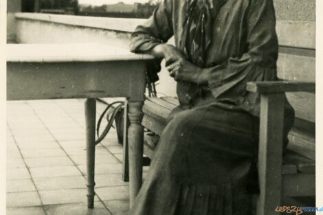 Ludwika Dobrzyńska-Rybicka taras Zakladu Garczynskich 1947 [PAN]  Foto: materiały PAN
