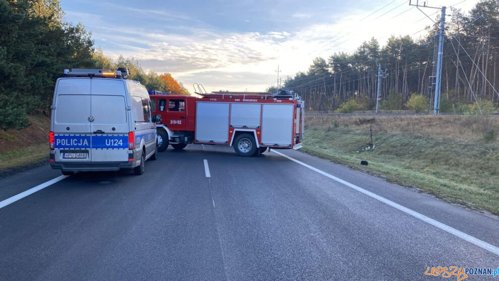 Dwie osoby zginęły w wypadku pod Pobiedziskami  Foto: Komenda Miejska Policji w Poznaniu
