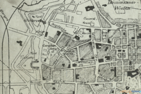 Plan mapa Poznania 1875-79  Foto: Cyryl