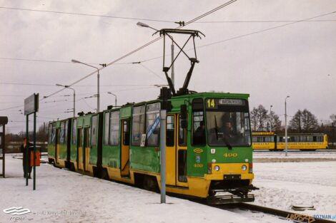 Tramwaj 105N pierwszy niskopodlogowy 5.1.93 KP [MPK Poznan] (5)  Foto: MPK Poznań / Krztysztof Dostatni