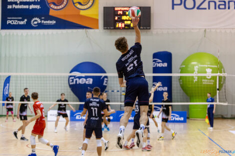 Ćwierćfinał Mistrzostw Polski Juniorów w siatkówce Poznań 2024  Foto: lepszyPOZNAN.pl/Piotr Rychter