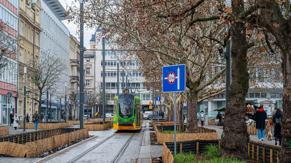 Miasto Poznań: Nowy łuk przy Okrąglaku. Budowa trasy tramwajowej w Ratajczaka  Foto: materiały prasowe / MPK Poznań