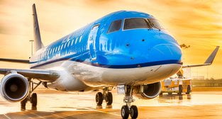 samolot KLM na płycie  Foto: materiały prasowe / KLM
