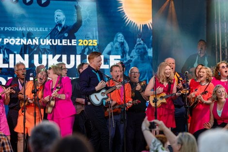 Cały Poznań Ukulele - Dublin Ukulele Collective  Foto: lepszyPOZNAN.pl / Piotr Rychter