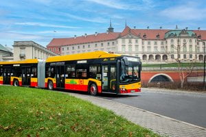 solaris urbino 18 electric w barwach MZA Warszawa  Foto: Maciej Sznek / Solaris
