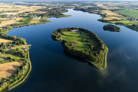 Wyspa Ostrów Lednicki  Foto: M. Popek / Muzeum na Lednicy 