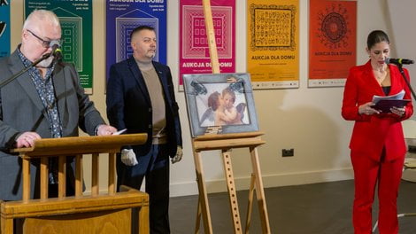 Aukcja dla Domu 2025. Maciej Narożny i Natalia Łojek. Fot. Maciej Kaczyński CK Zamek  Foto: materiały prasowe