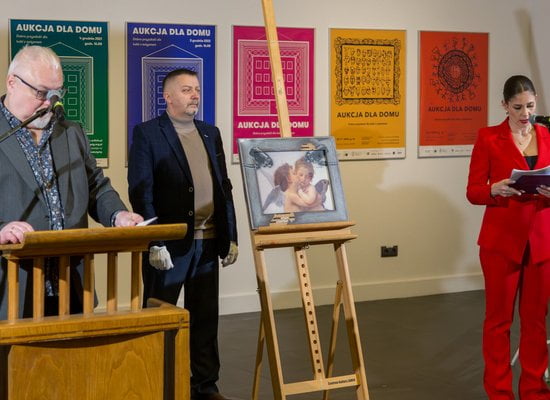 Aukcja dla Domu 2025. Maciej Narożny i Natalia Łojek. Fot. Maciej Kaczyński CK Zamek  Foto: materiały prasowe