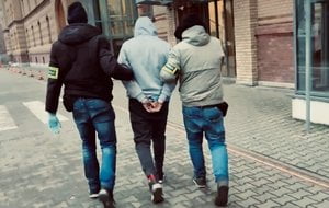 Zatrzymanie hydraulika z Rataj  Foto: KWP w Poznaniu