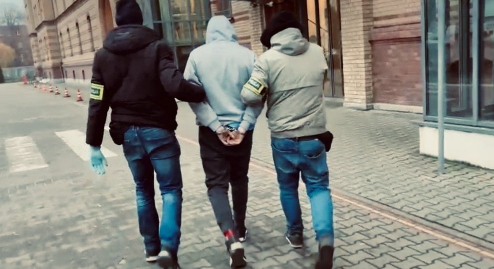 Zatrzymanie hydraulika z Rataj  Foto: KWP w Poznaniu