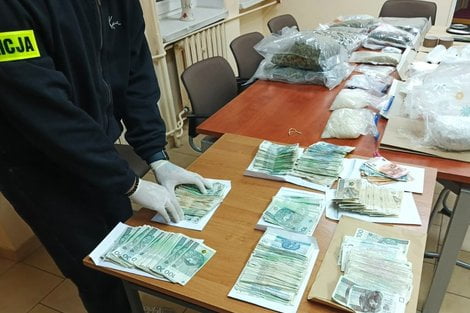 Narkotyki przechwycone w Szamotułach  Foto: KWP w Poznaniu