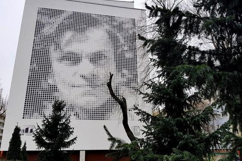 Krystyna Feldman mural [Spoldzielnia Mieszkaniowa Osiedle Mlodych]  Foto: 