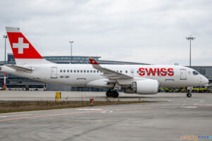 Ławica samolot port lotniczy Ławica Swiss  Foto: Kacper Jegliczka Okiem Spottera - 29.03.2026