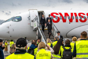 Ławica samolot port lotniczy Ławica Swiss  Foto: Kacper Jegliczka Okiem Spottera - 29.03.2026