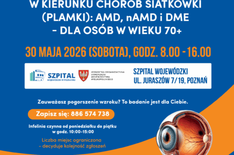 Bezpłatne badania wzroku dla seniorów w Poznaniu już 30 maja  Foto: materiały prasowe