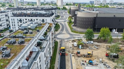 Nowa ulica przy zbiorniku retencyjnym  Foto: PIM / materiały prasowe