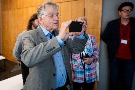 Klaus von Klitzing w CS Enigma L. Gdak PCD (1)  Foto: Ł. Gdak / Brama Poznania / materiały prasowe